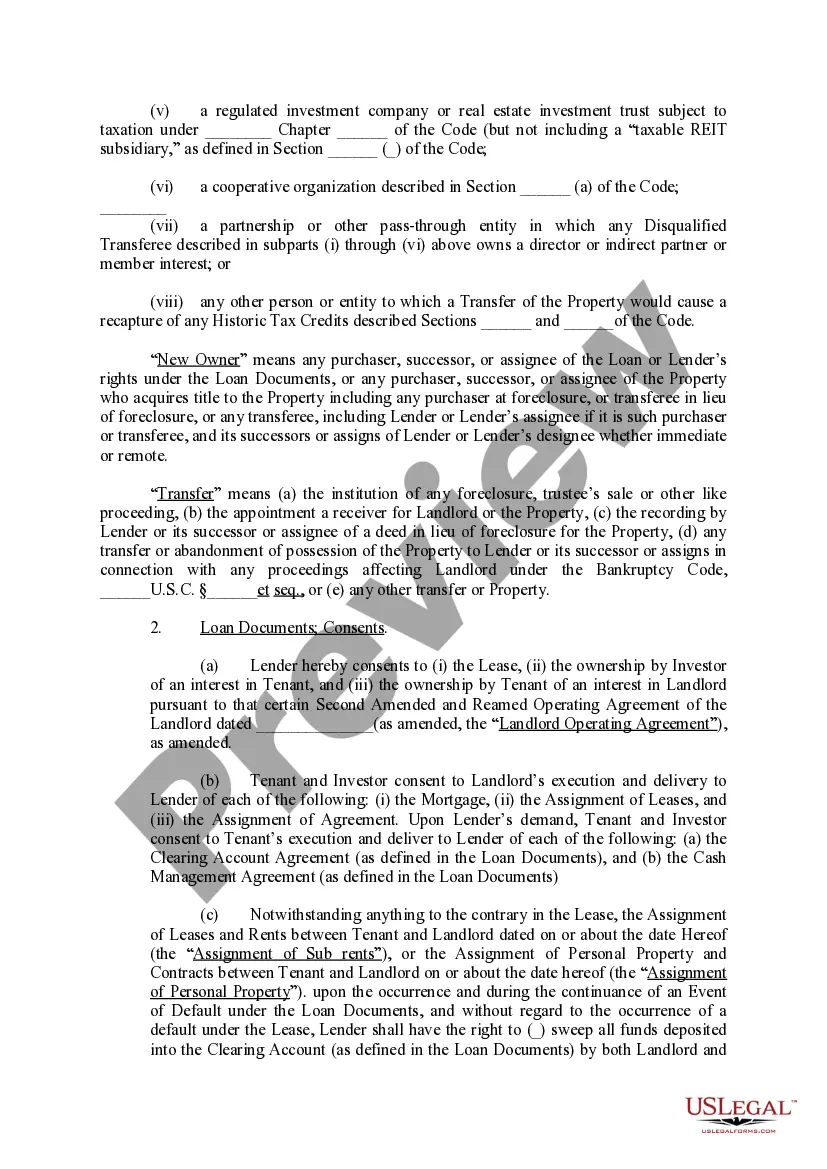 Preview Subordination, Non-Disturbance and Attornment Agreement