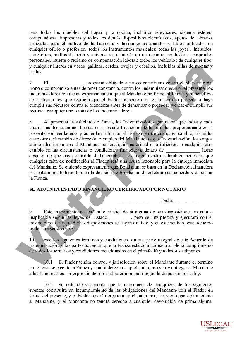 Preview Acuerdo de indemnización