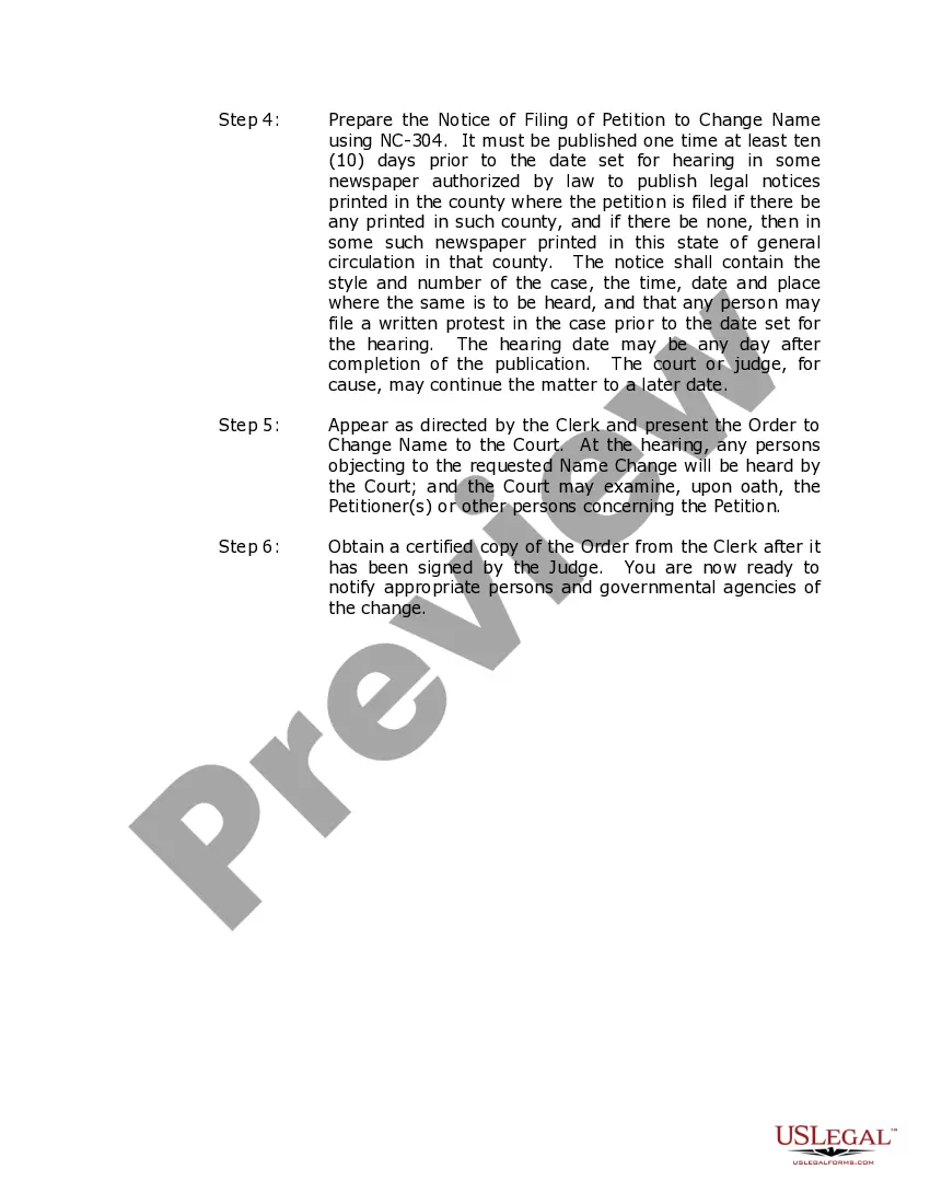 Preview Oklahoma Name Change Instructions and Forms Package for a Family