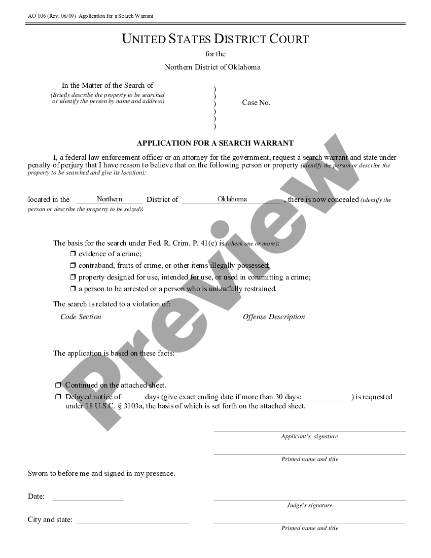 Oklahoma Application And Affidavit For Search Warrant Search Warrant Affidavit Template Us 