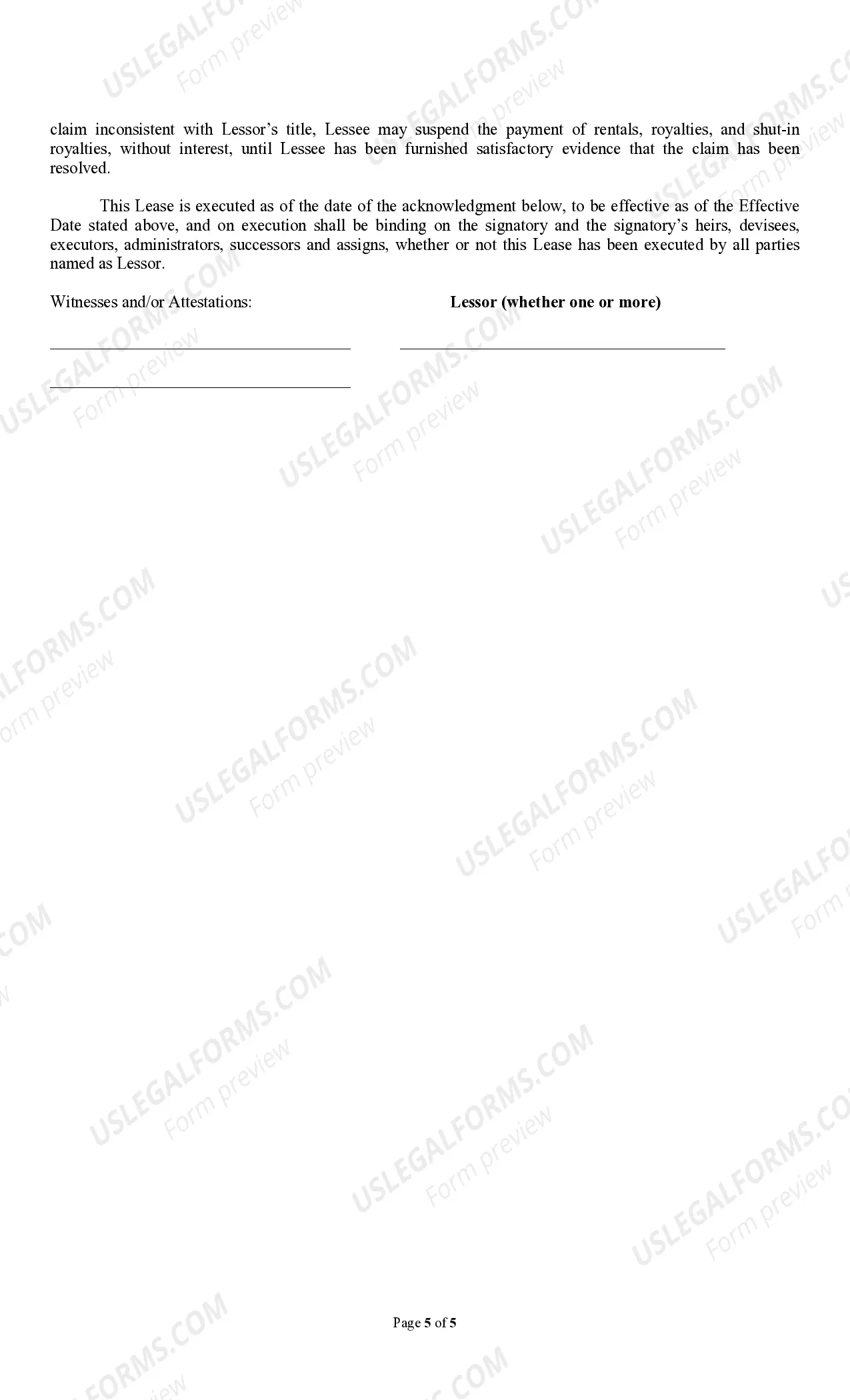 Preview Producers 88 Rental Lease Pooling Provision