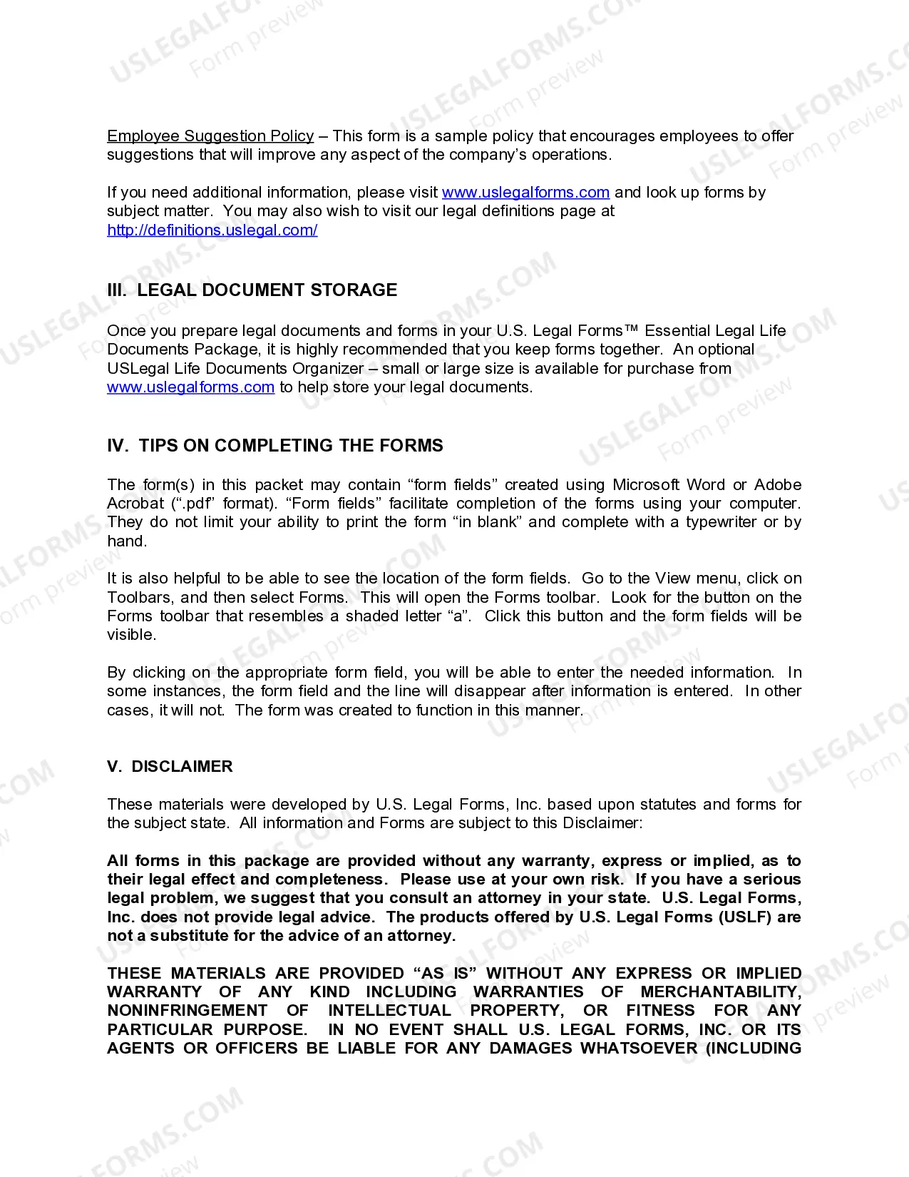 Preview Oklahoma Company Employment Policies and Procedures Package