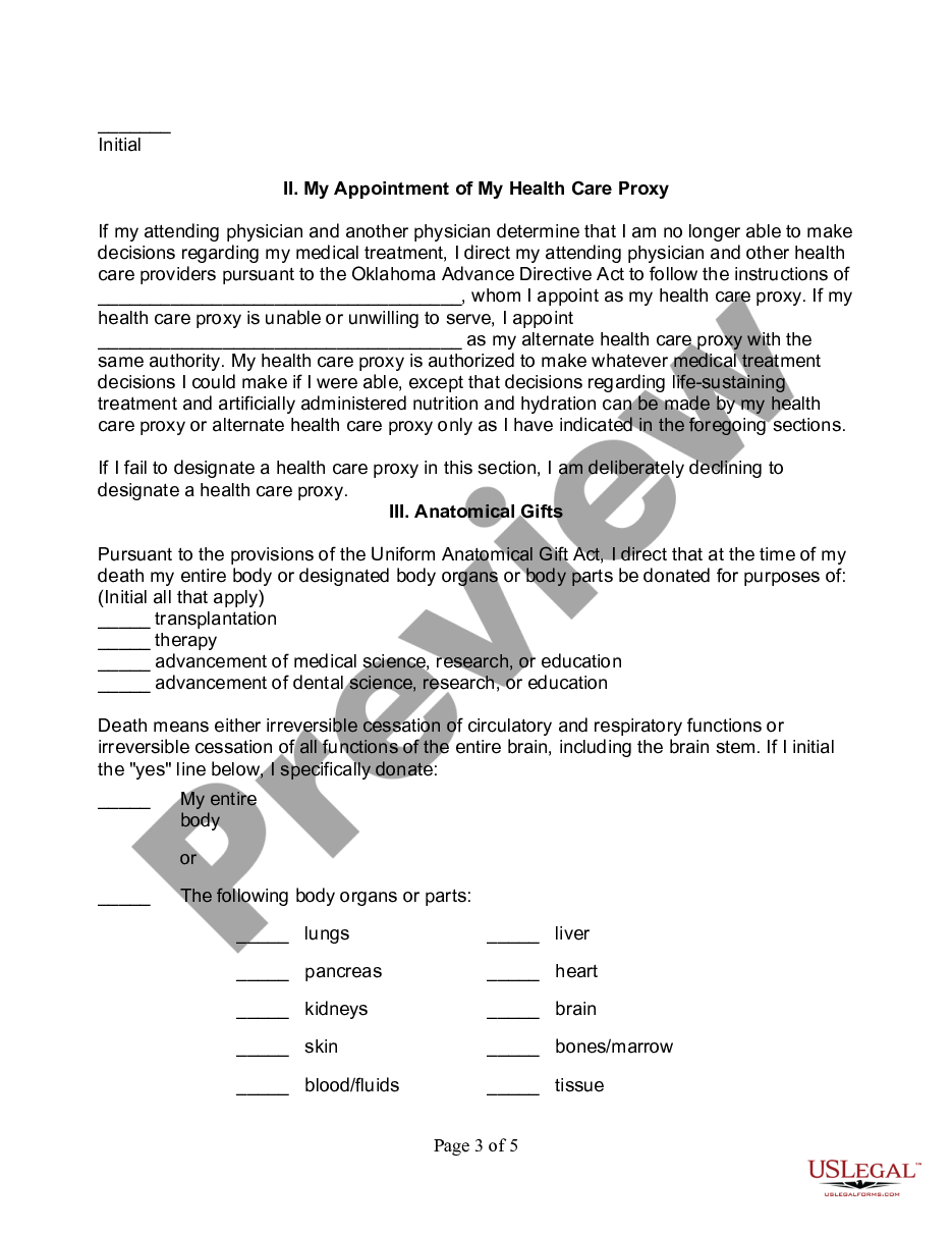 page 2 Health Care Directive - Statutory Form preview