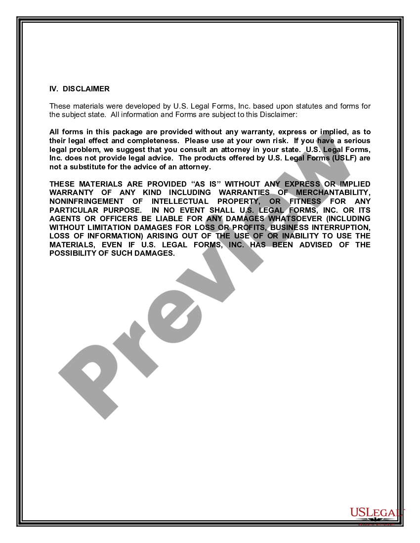 page 4 Contract for Deed Package preview
