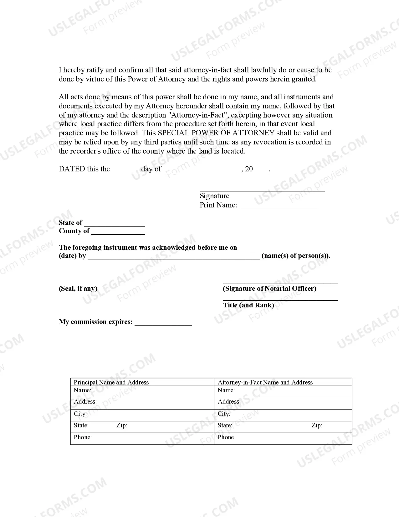 Preview Special or Limited Power of Attorney for Real Estate Sales Transaction By Seller