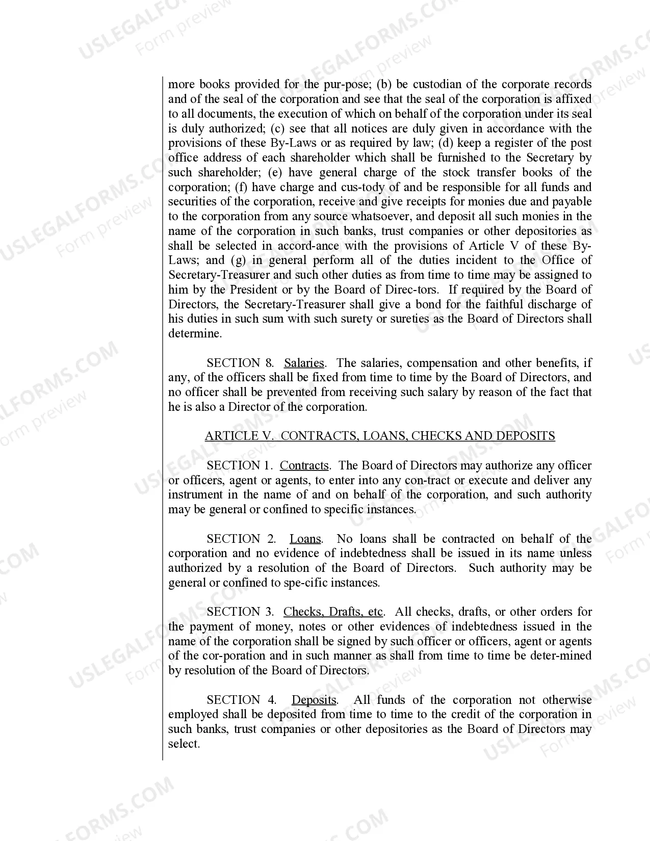 Preview Sample Bylaws for an Oklahoma Professional Corporation