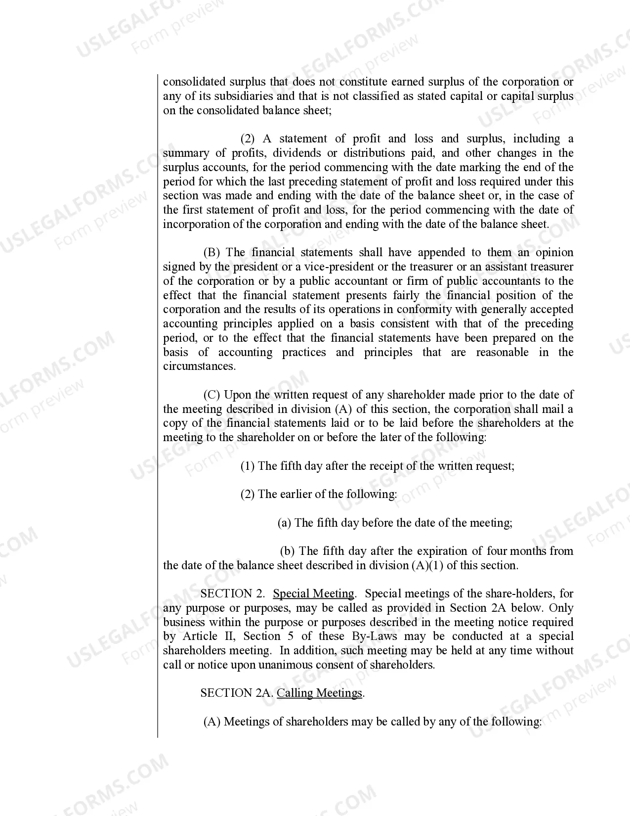 Preview Sample Bylaws for an Oklahoma Professional Corporation