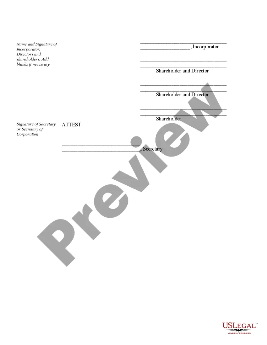 Preview Organizational Minutes for an Oklahoma Professional Corporation
