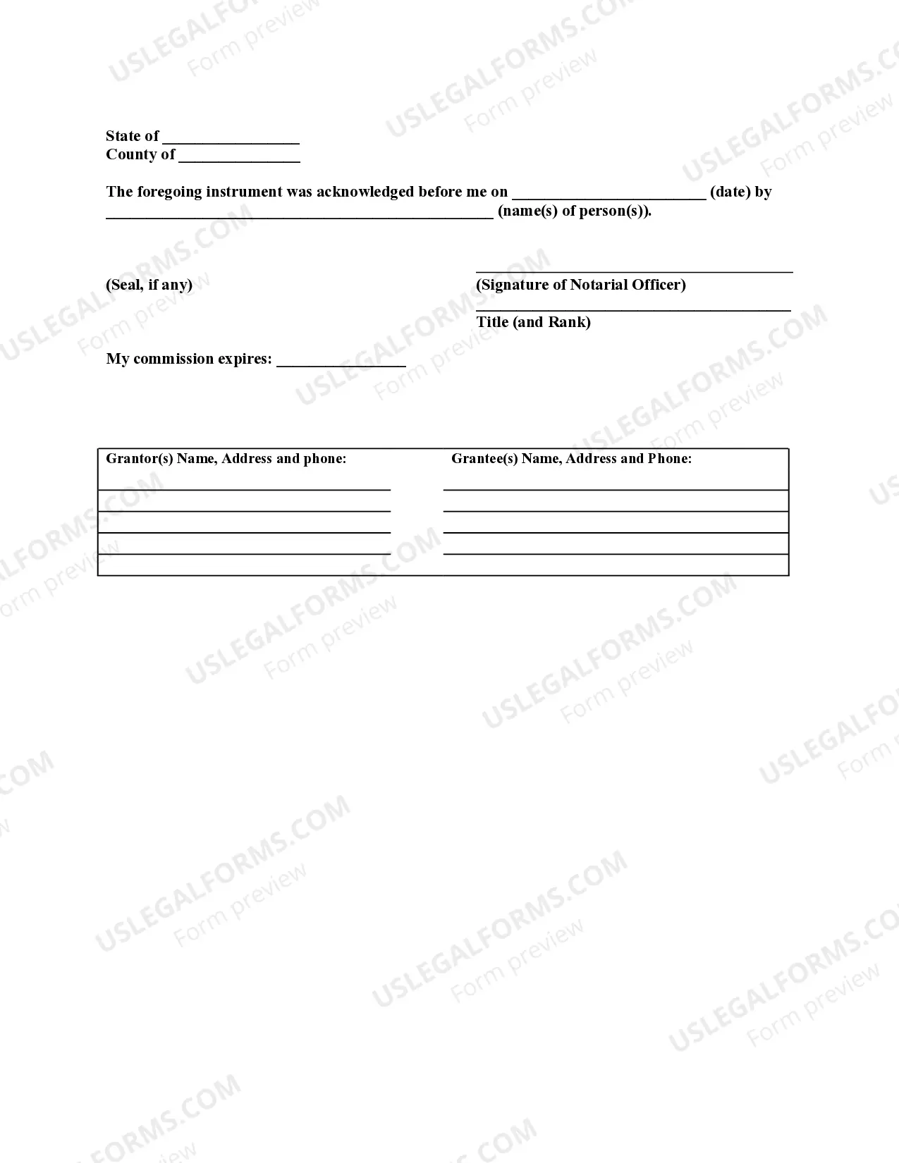 Preview Warranty Deed for Husband and Wife Converting Property from Tenants in Common to Joint Tenancy