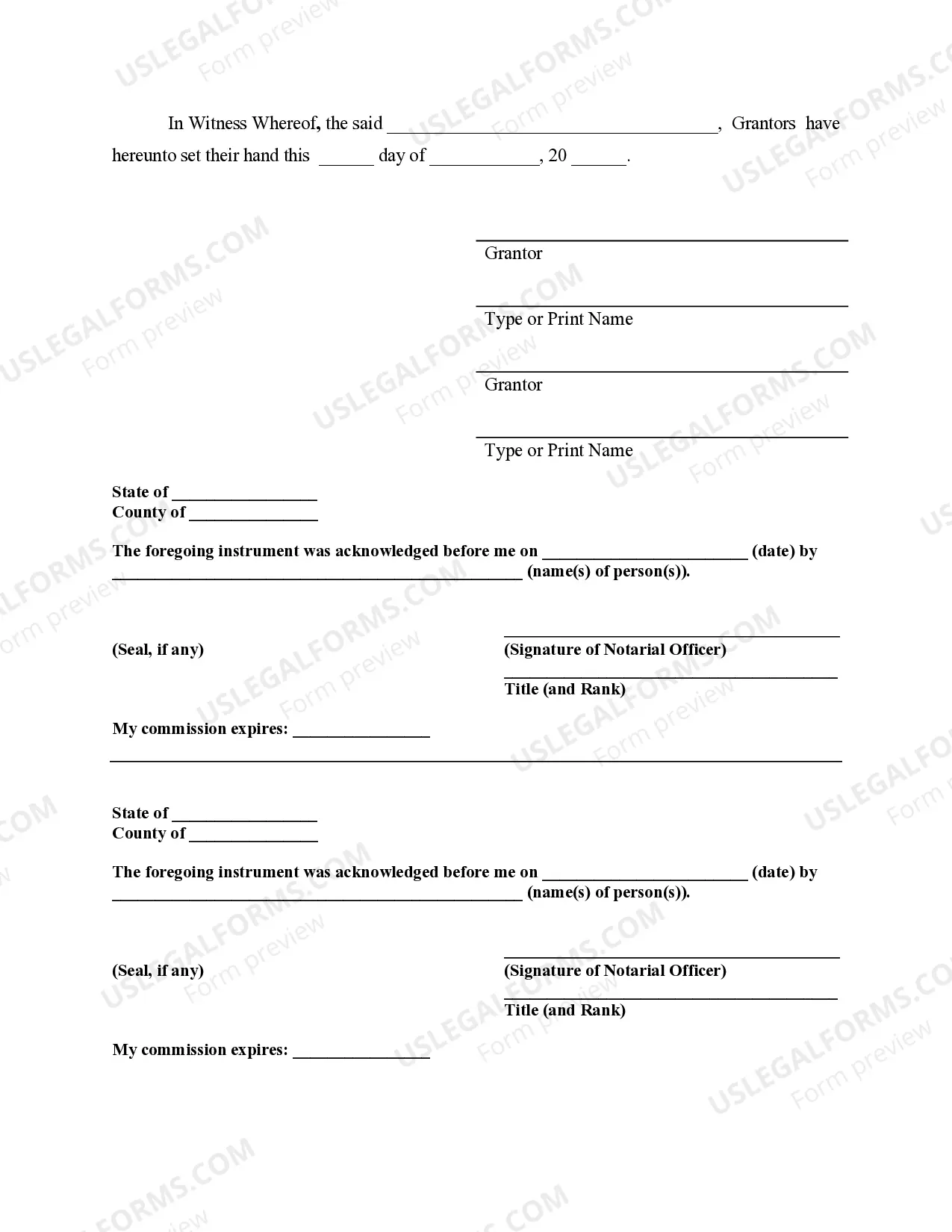 Preview Warranty Deed for Parents to Child with Reservation of Life Estate