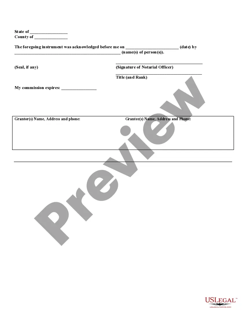 Preview Warranty Deed for Separate or Joint Property to Joint Tenancy