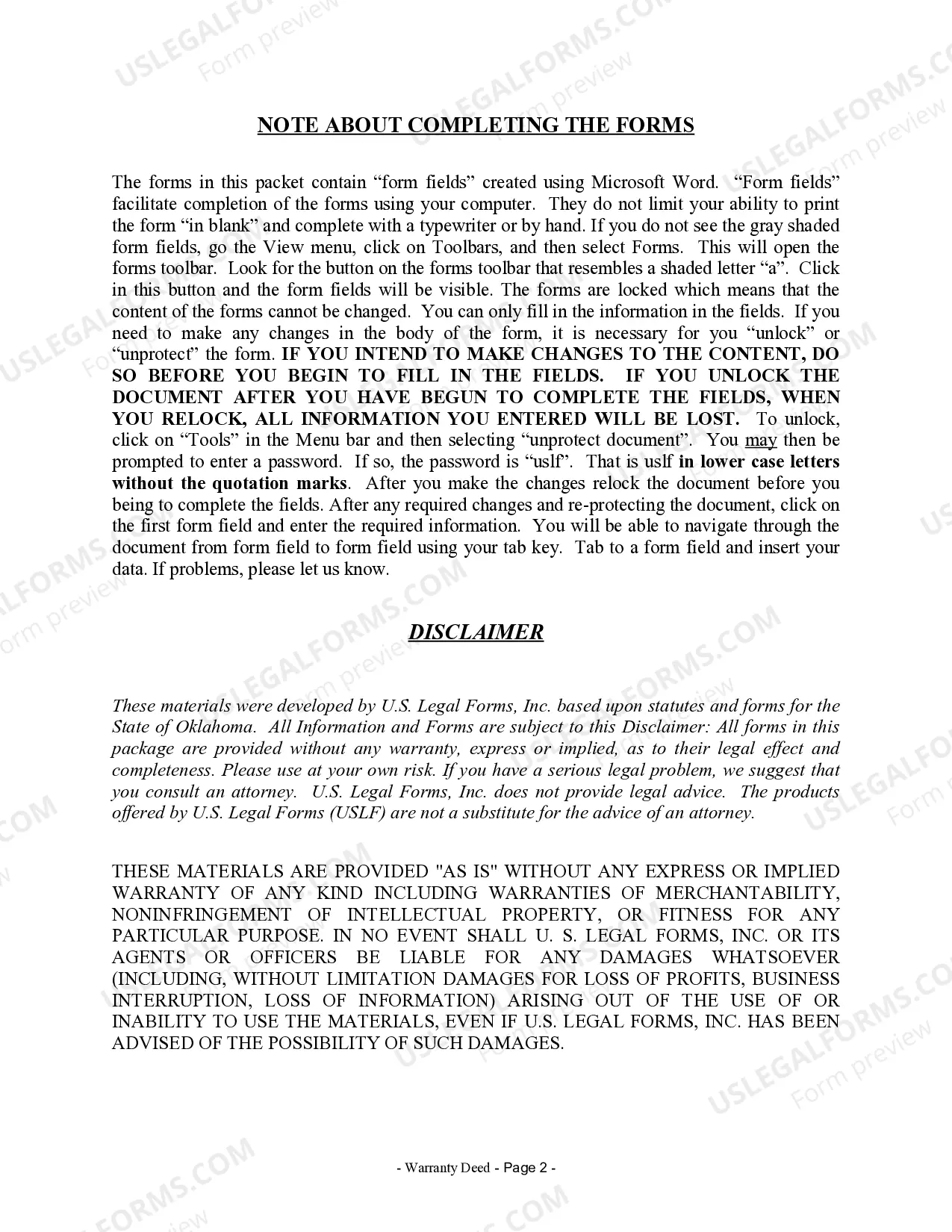 Preview Warranty Deed from Trustees to Husband and Wife