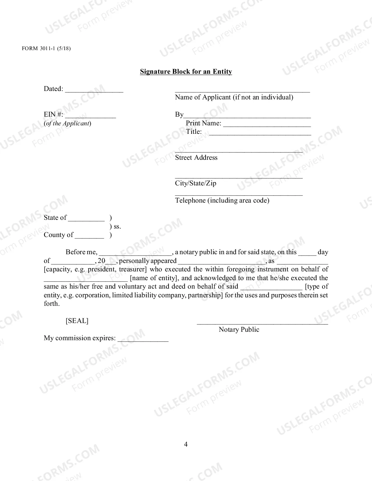 Preview Local Form 3011-1 Application for Payment of Unclaimed Funds