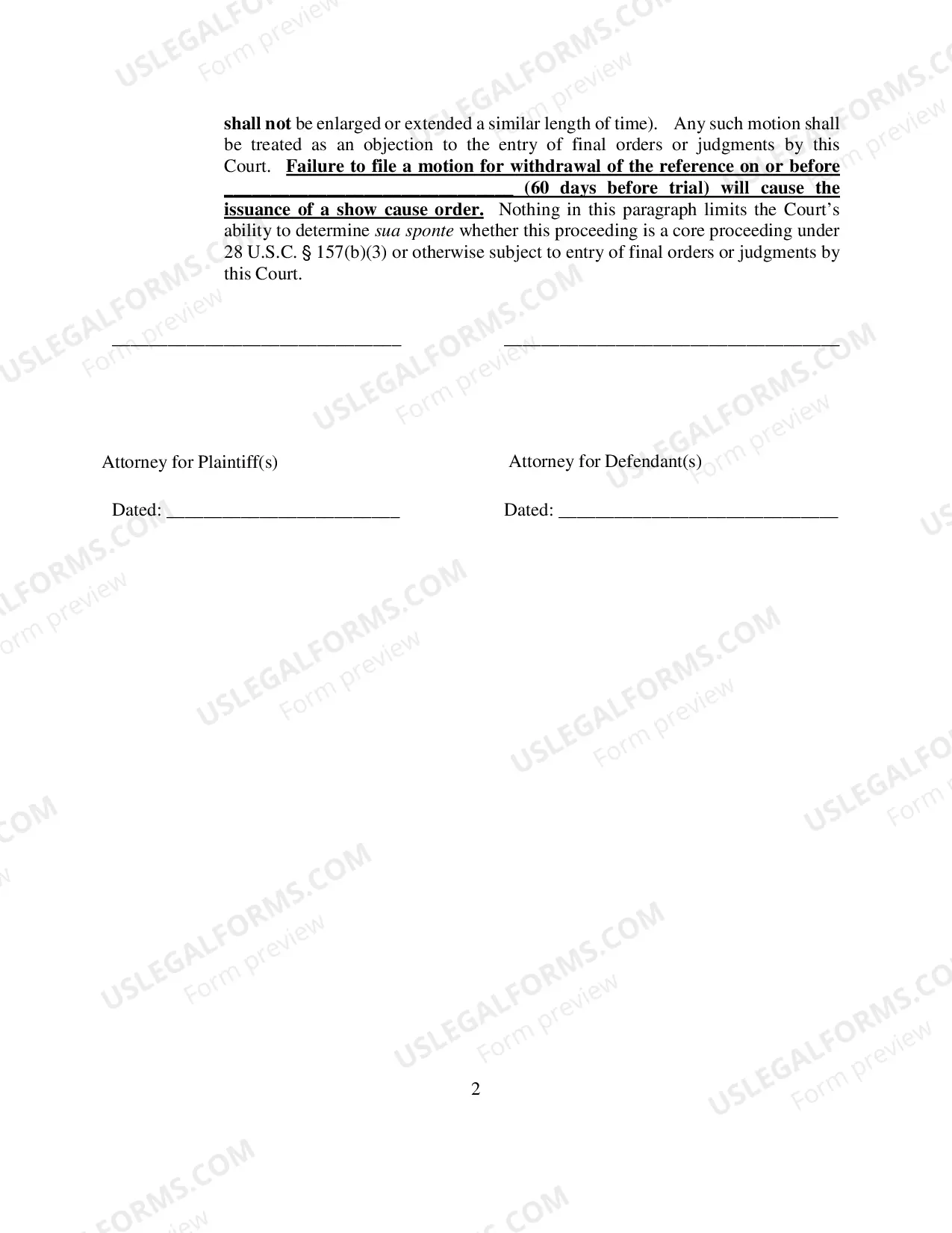 Preview Jury Trial/Jurisdictional Acknowledgements and Consents