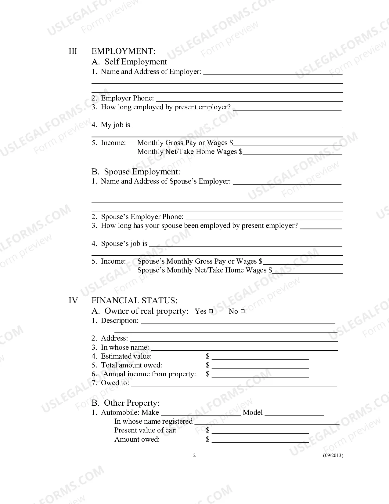 Preview Motion to Proceed In Forma Pauperis (non-prisoner)