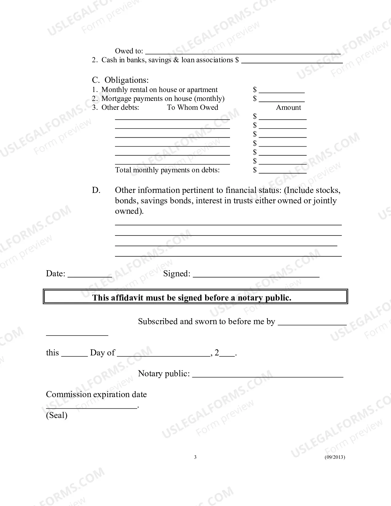 Preview Motion to Proceed In Forma Pauperis (non-prisoner)