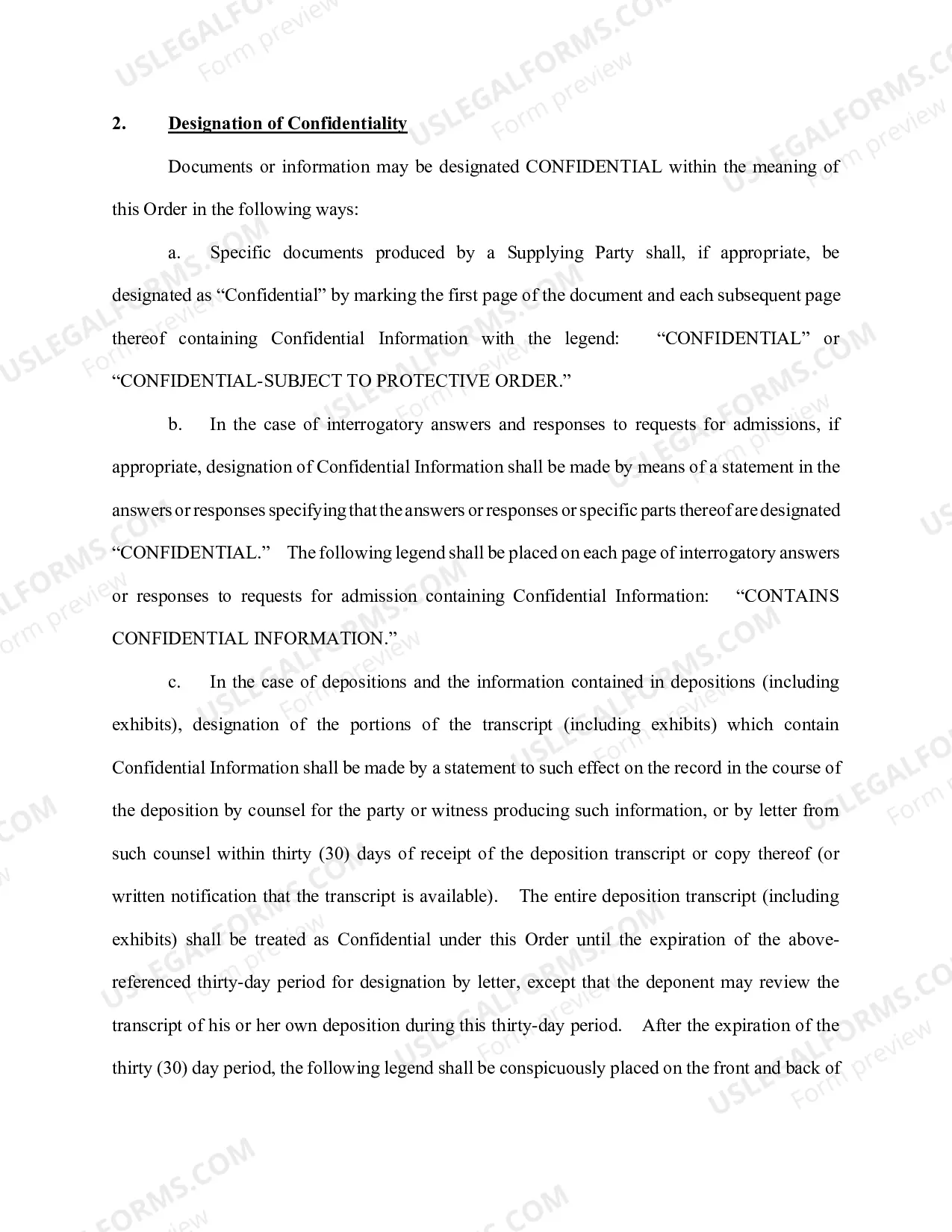 Preview Discovery Protective Order Package w/o Highly Confidential Language (PDF Version) (CV-29)