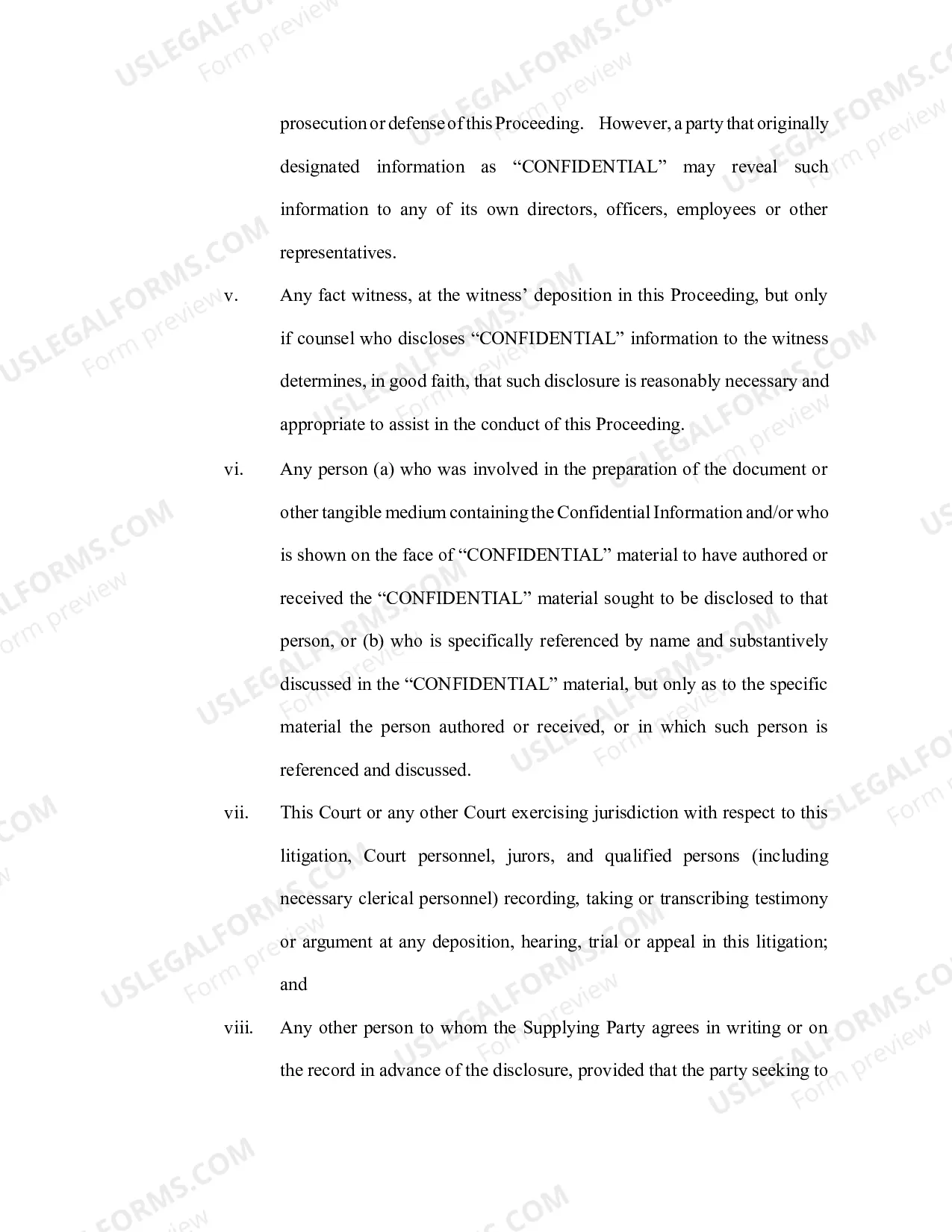 Preview Discovery Protective Order Package w/o Highly Confidential Language (PDF Version) (CV-29)