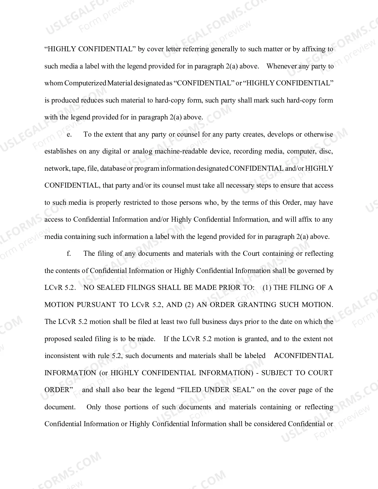 Preview Discovery Protective Order Package with Highly Confidential Language (PDF Version) (CV-29a)