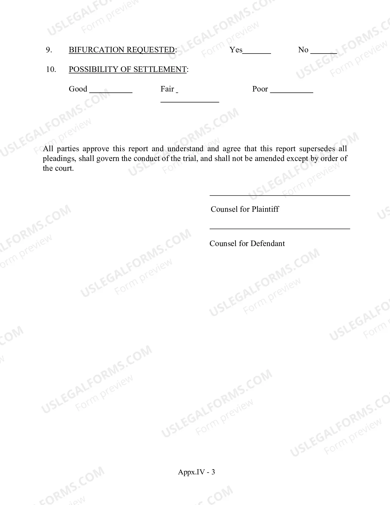 Preview Final Pretrial Report