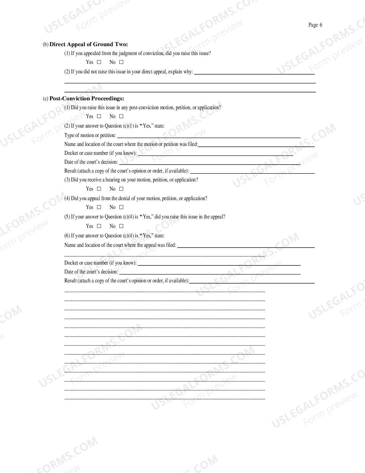 Preview Motion to Vacate, Set Aside, or Correct a Sentence(under 28 U.S.C. Sec. 2255)