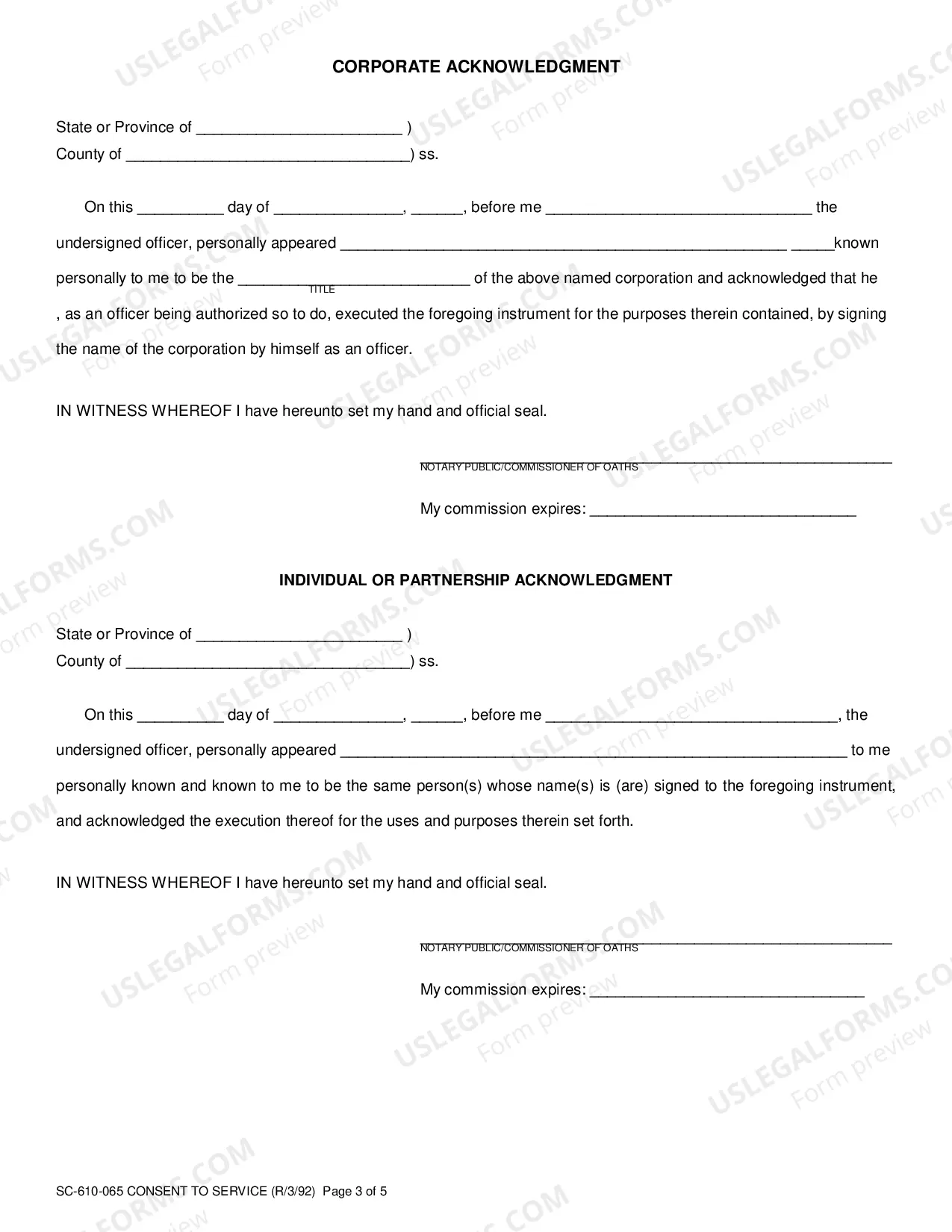 Preview Form U-2, U-2A, & InstructionsUniform Consent to Service of Process(.pdf)