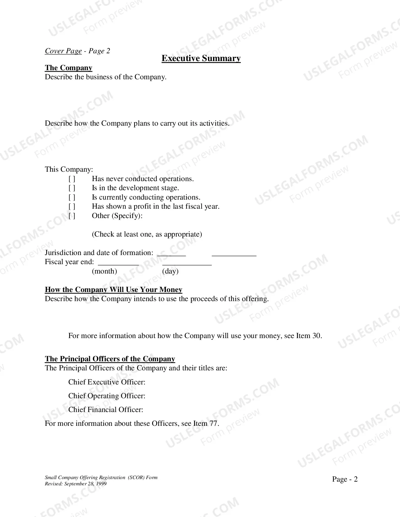 Preview Form U-7Small Company Offering Registration Form(.pdf)