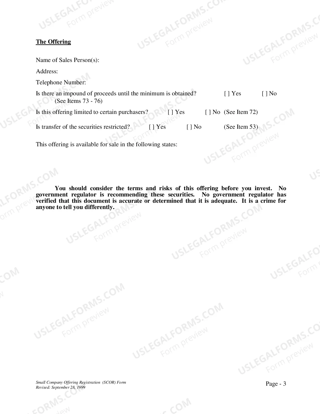 Preview Form U-7Small Company Offering Registration Form(.pdf)