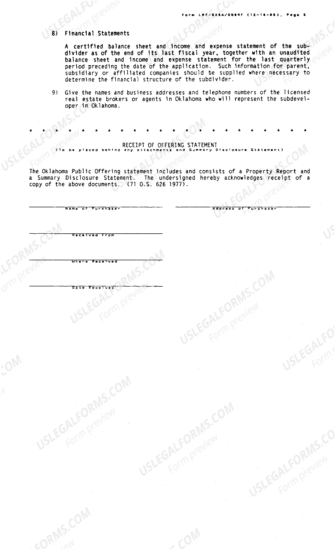Preview Public Offering Statement - Instruction Guide(.pdf)
