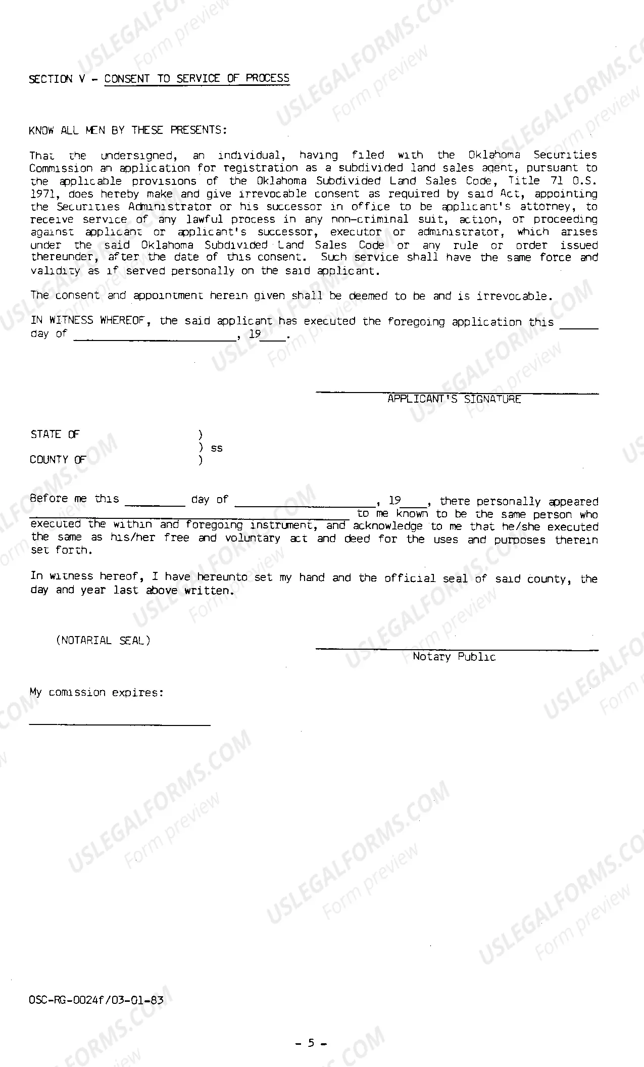 Preview Application for License for Subdivided Land Sales Agent(.pdf)