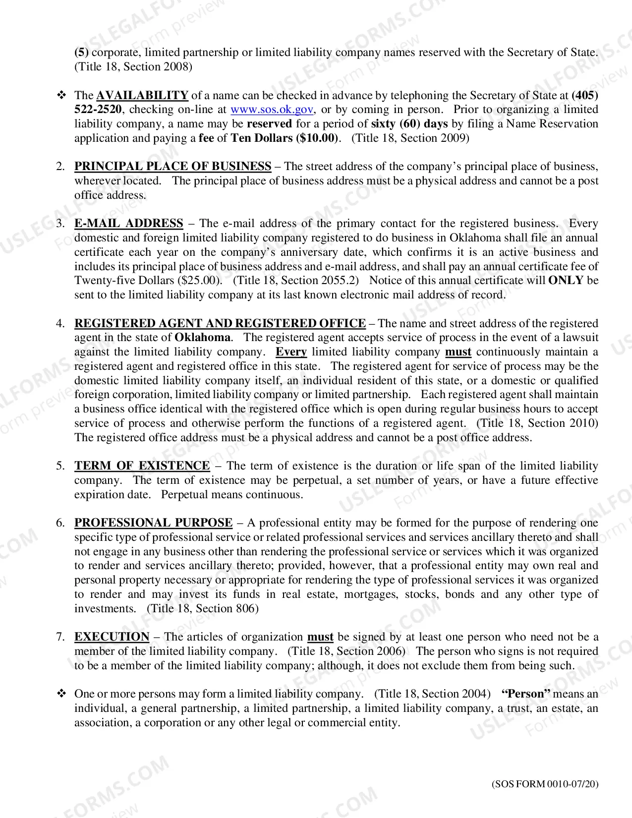 Preview Limited Liability Company Forms and Procedures (Professional)