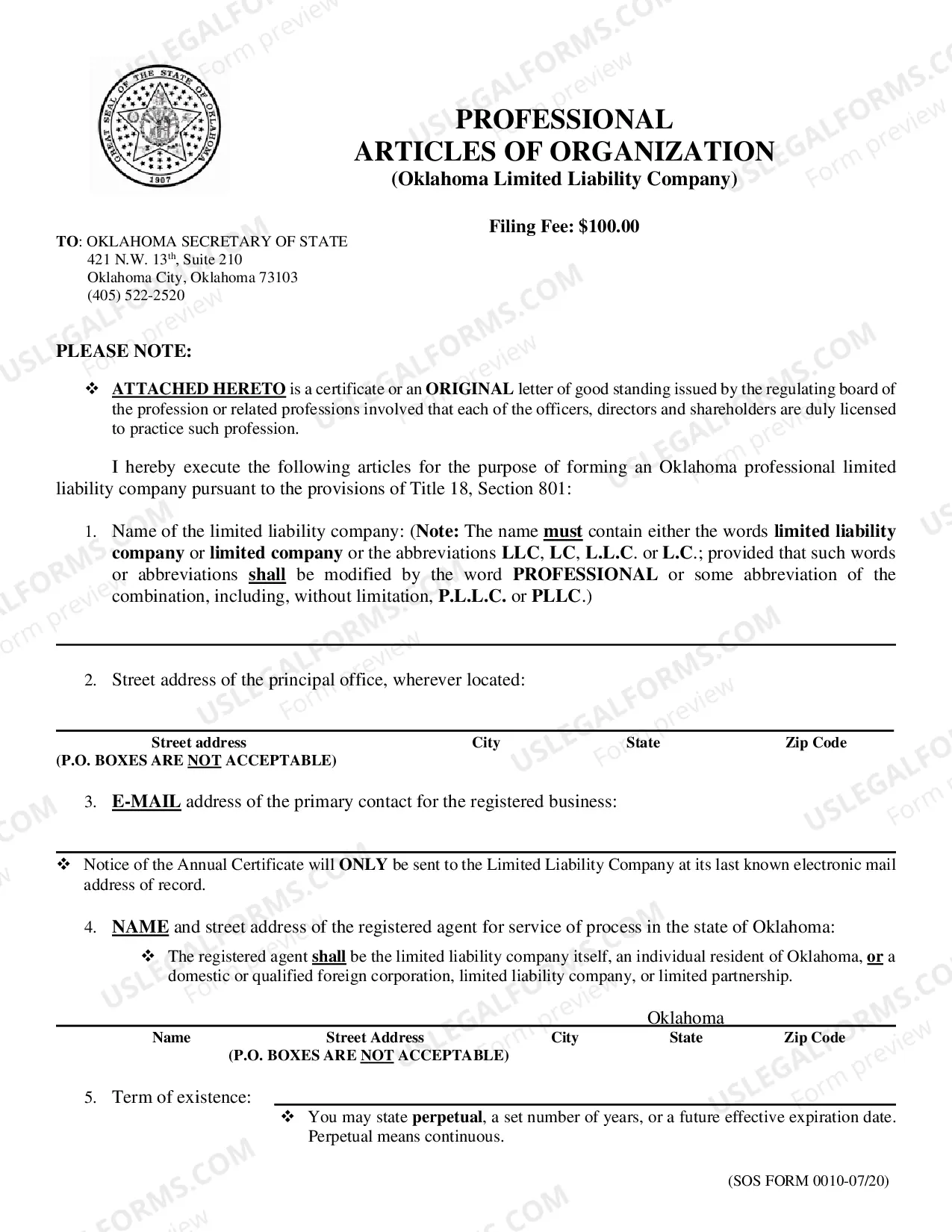 Preview Limited Liability Company Forms and Procedures (Professional)