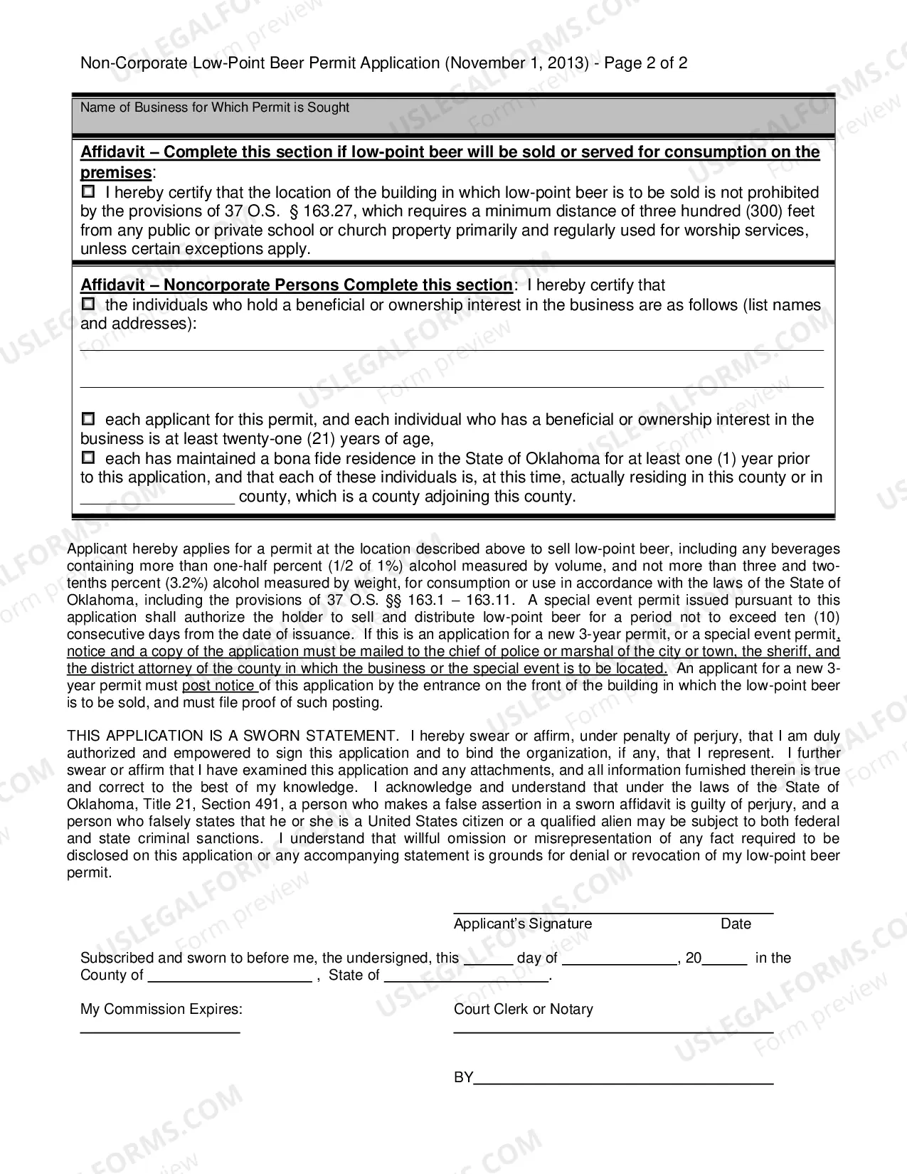 Preview Application - Non-Corporate