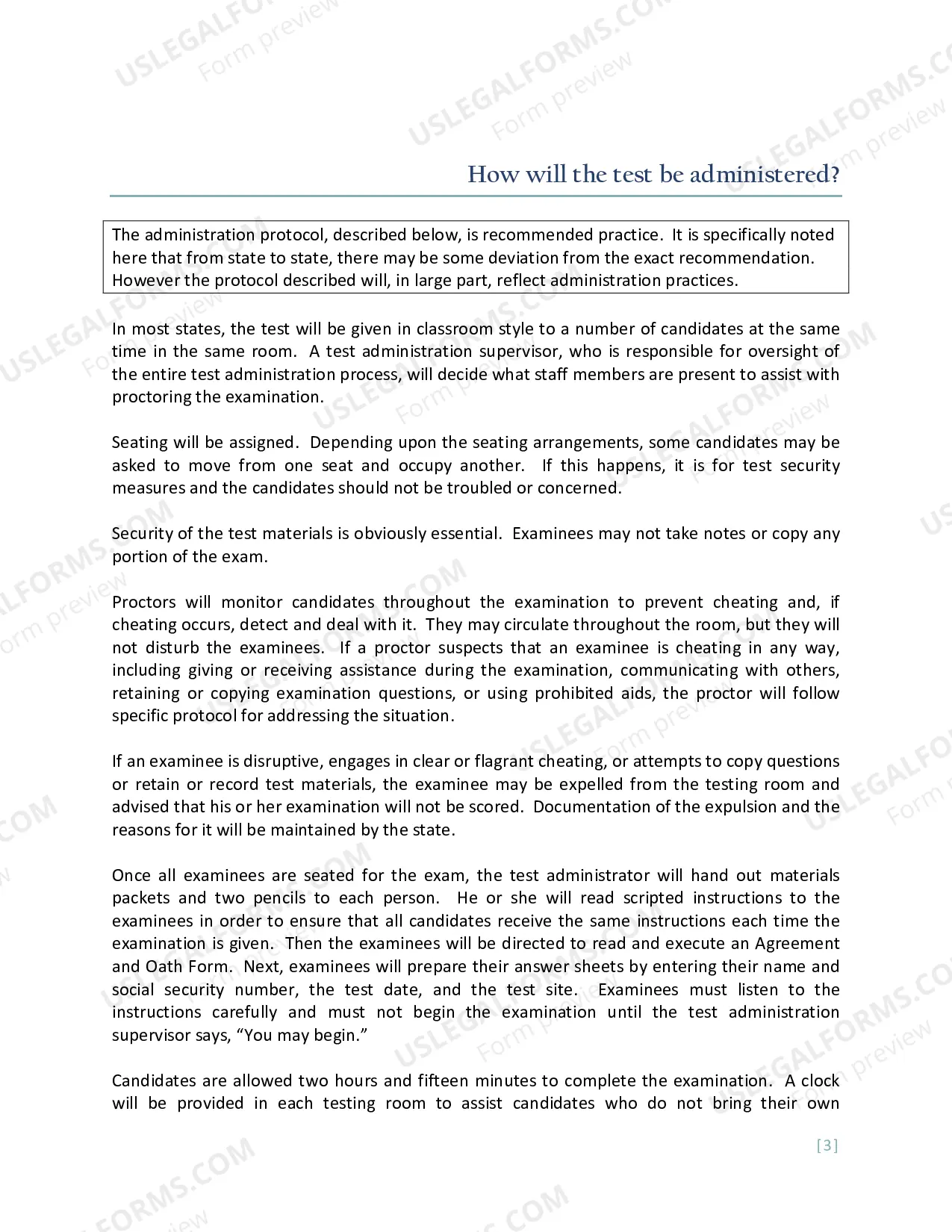 Preview Written Exam Overview