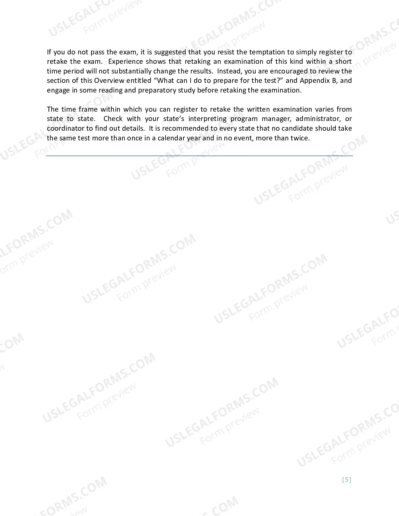 Preview Written Exam Overview