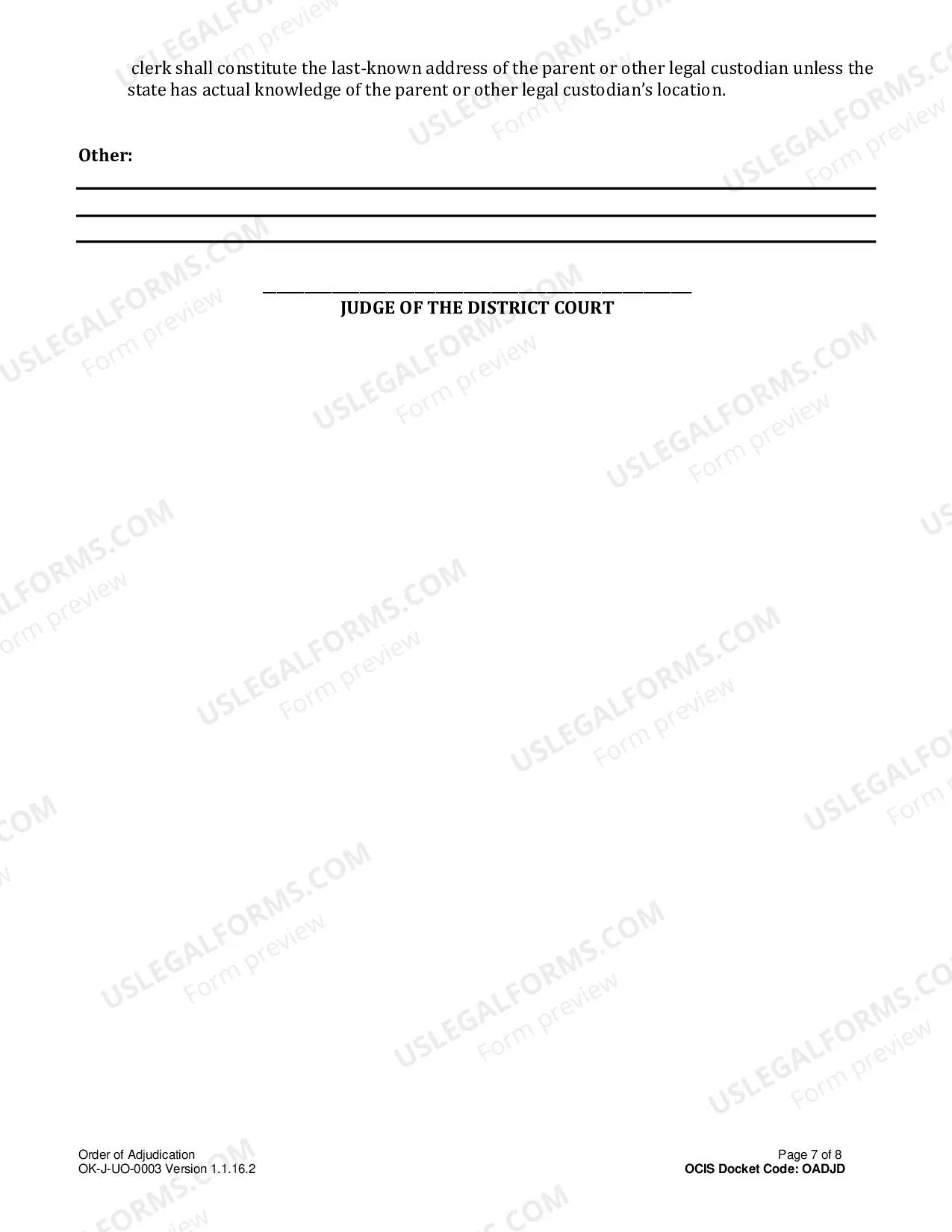 Preview Adjudication Order