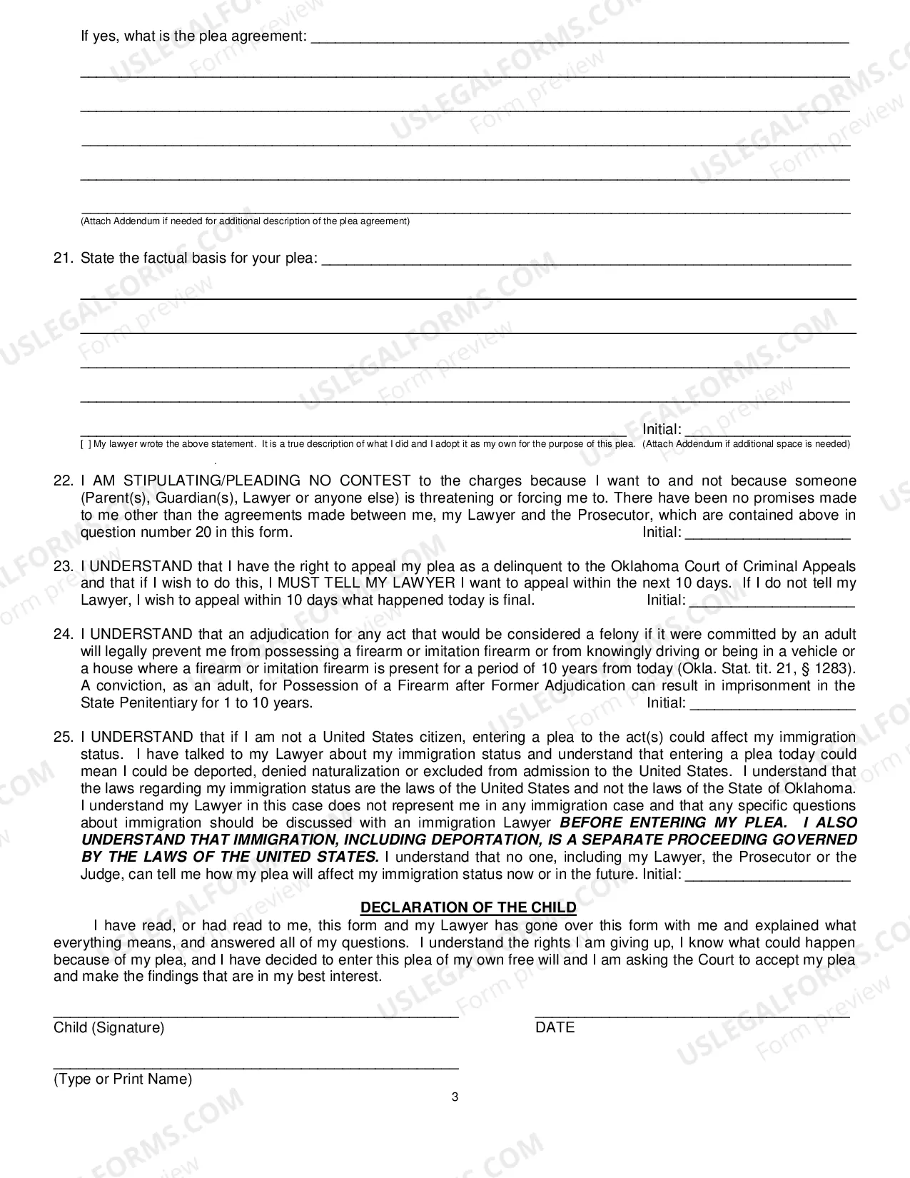 Preview Adjudication of Delinquent