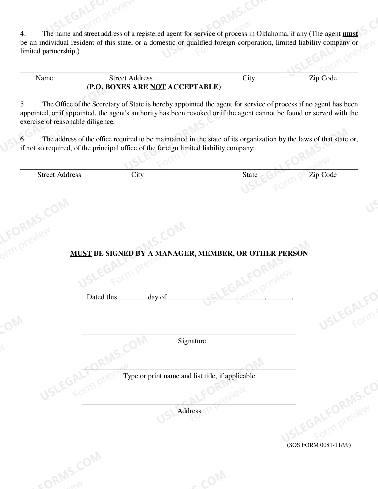 Preview Procedures for Completing Application for Registration of a Foreign Limited Liability Company and Application for Registration of a Foreign Limited Liability Company
