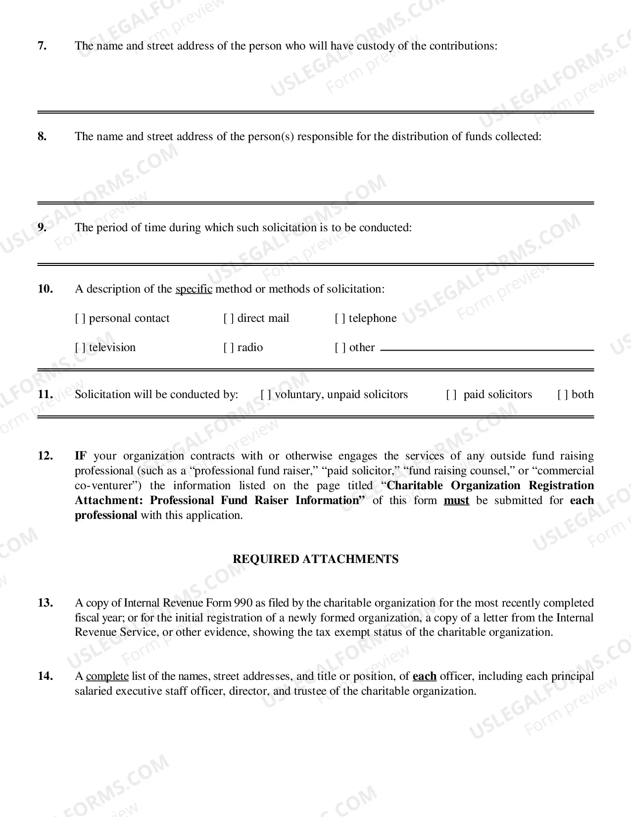 Preview Charitable Organization Registration in Oklahoma Information and Instructions