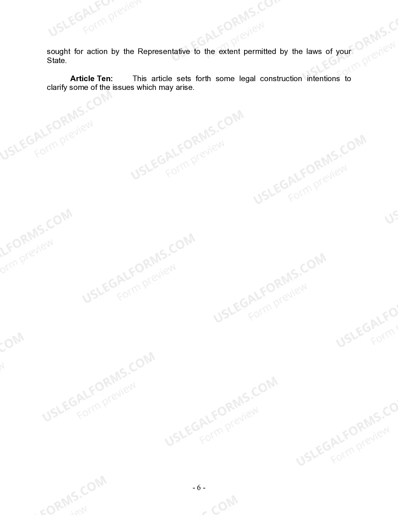 Preview Last Will and Testament for other Persons