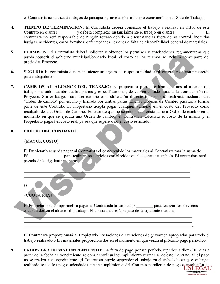 Preview Contrato de carpintero de molduras para contratista