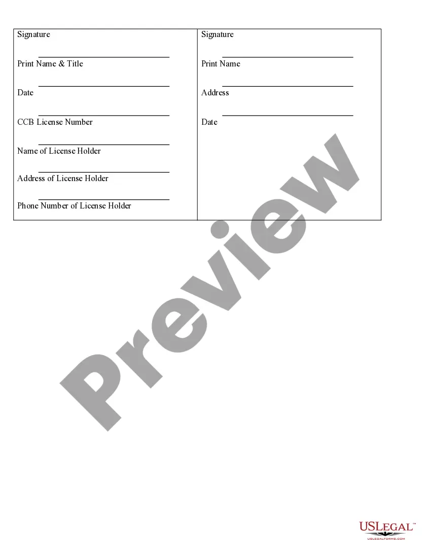 Preview Trim Carpenter Contract for Contractor