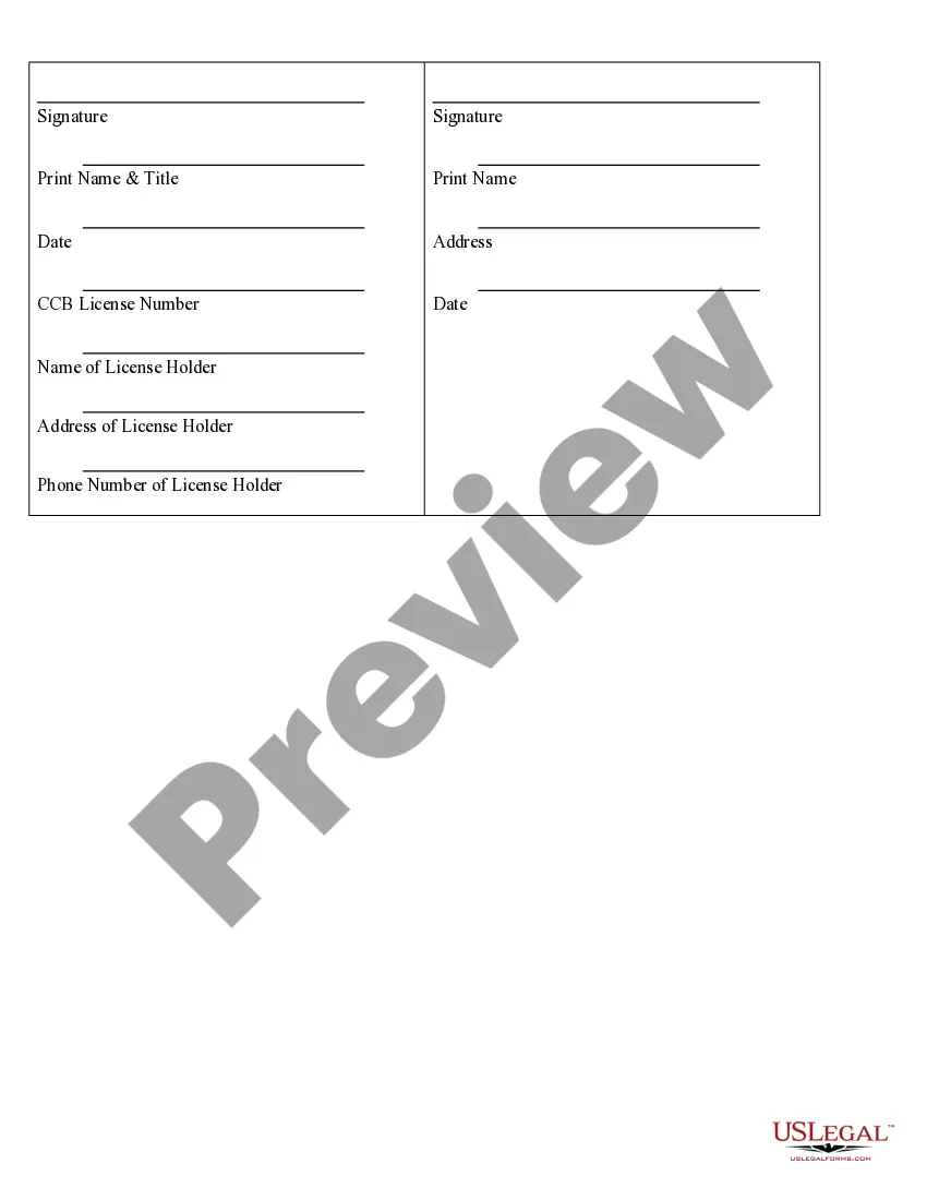 Preview Fencing Contract for Contractor