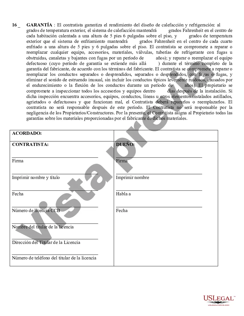 Preview Contrato HVAC para contratista