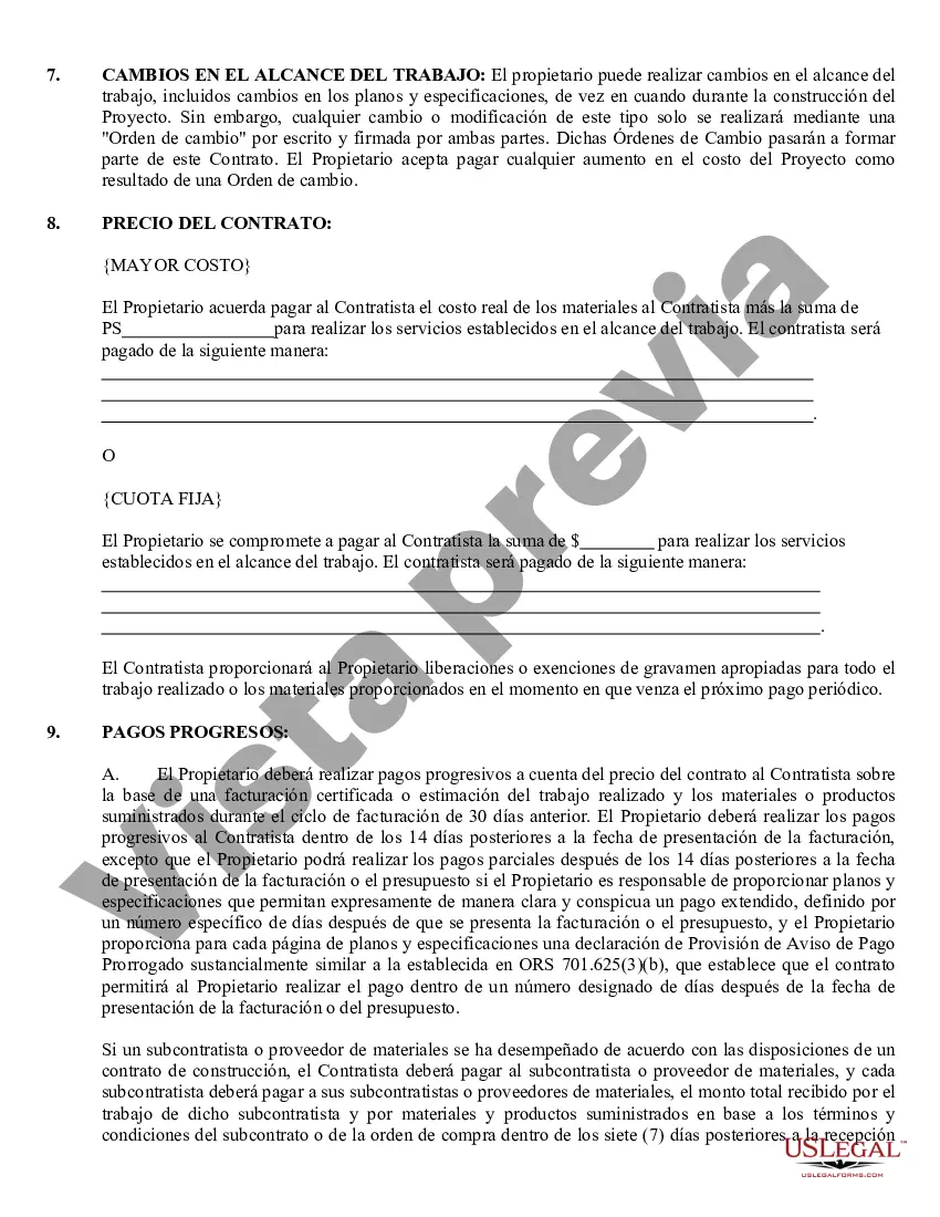 Preview Contrato Comercial para Contratista