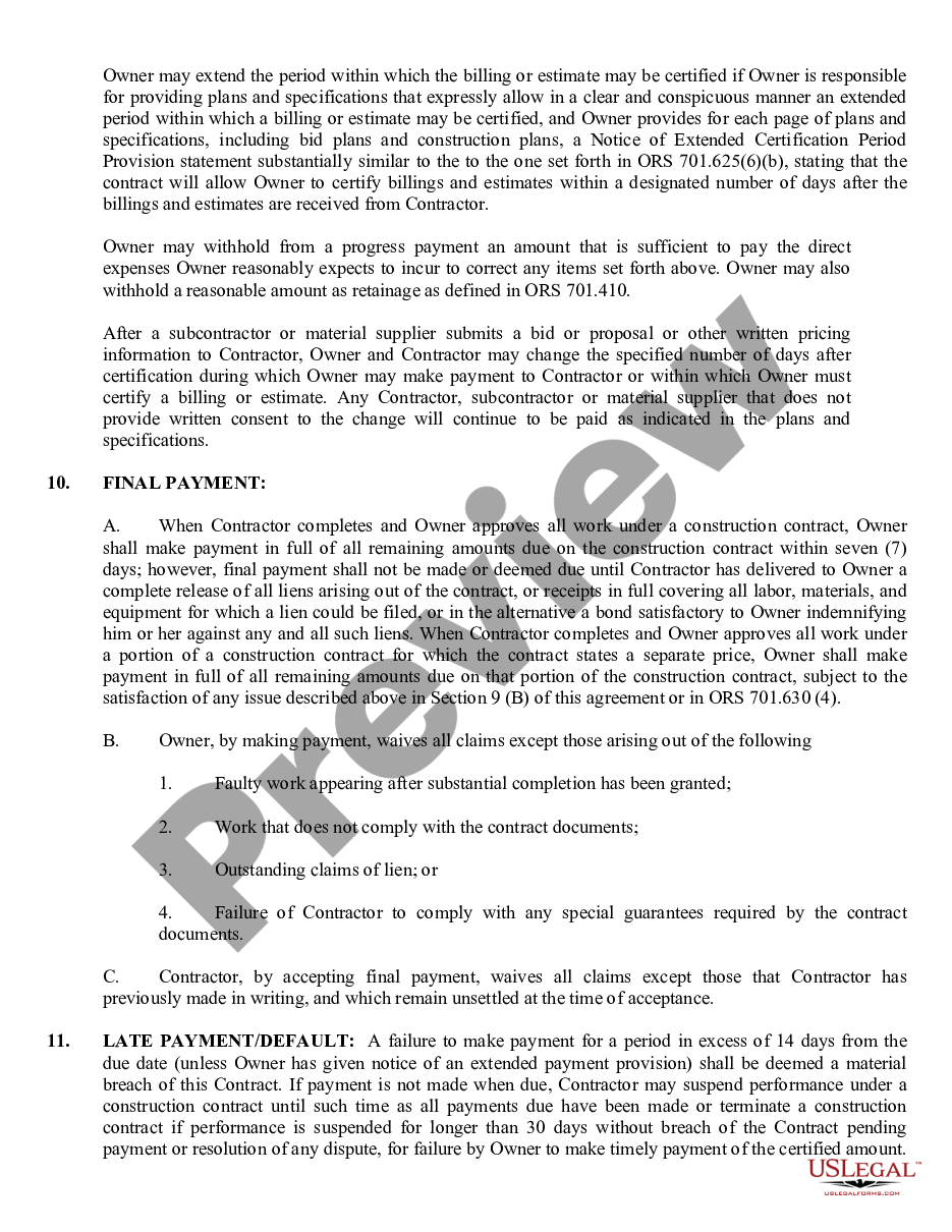 page 3 Commercial Contract for Contractor preview