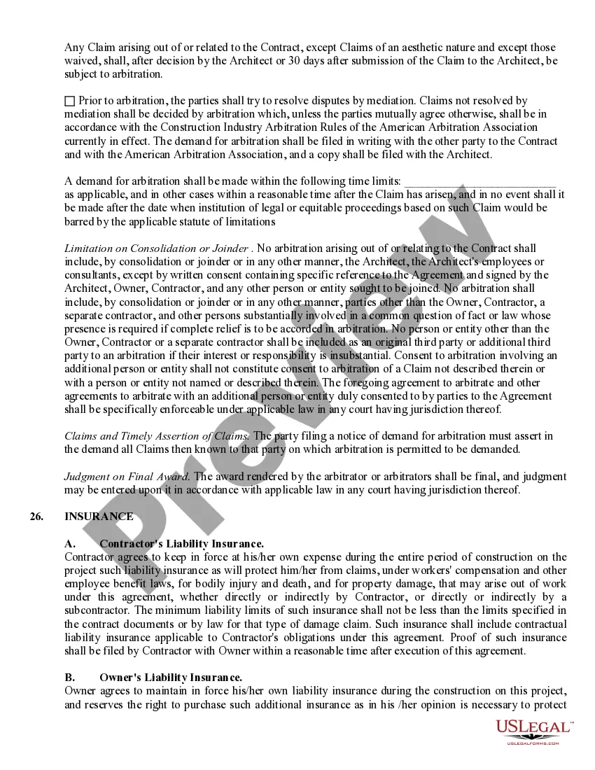 Preview Commercial Contract for Contractor