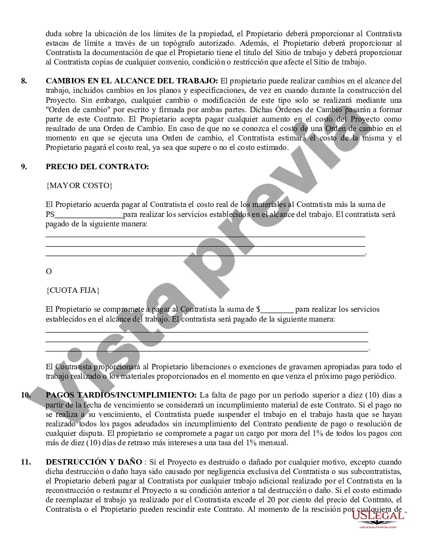 Preview Contrato de excavadora para contratista