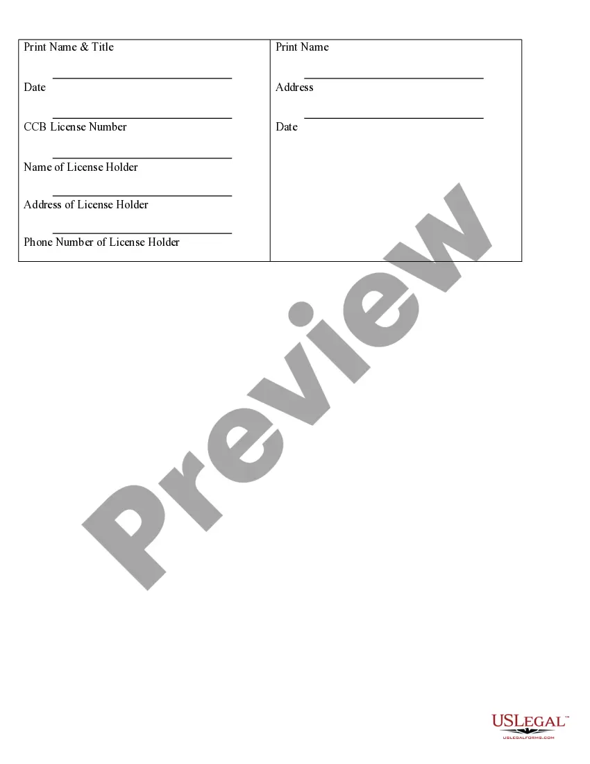 Preview Demolition Contract for Contractor