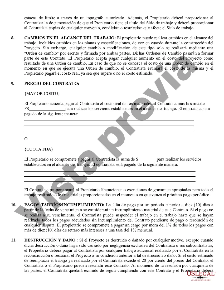 Preview Contrato marco para contratista